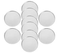 POPETPOP 10 Pièces Plateaux de Pesée 50ml en Aluminium, Sûrs et Fiables, pour Usage en Laboratoire Chimique et Analyse D’échantillons Liquides et Solides