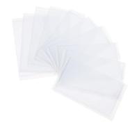 POPETPOP 10 pièces Pochette Autocollante de Stationnement Lot de Supports Adhésifs pour Permis de Parking Étanches et pour Protection des Cartes Étiquettes et Badges Dimensions