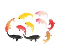 POPETPOP 10 pièces Poissons Artificiels Réalistes Décor Aquarium Flottant Miniature Ornements Poisson Rouge pour Décoration Maison Bureau