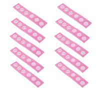 POPETPOP 10 Pièces Rallonge Réglable pour Bonnet de Bain Bébé en Silicone Doux et Pp, Couverture Étendue, Sangle Pratique pour Ajuster le Chapeau de Garçon et Filles Rose