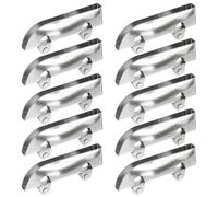 POPETPOP 10 Pièces Roulette Coulissante pour Porte de Vitrine en Acier | Remplacement pour Portes de Placard et Verre Épais, Faible Friction, Usage Comptoirs Commerciaux et Vitrines