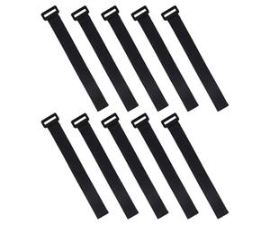 POPETPOP 10 Pièces Sangle Réglable en Nylon à Scratch, Rangement Facile | Attache Autoagrippante, Tension Ajustable, Maintien Pratique pour Rouleaux en Mousse, Cordons Prolongateurs et Séances