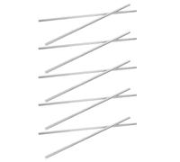 POPETPOP 10 Pièces Tige Ronde en Aluminium Portable Haute Résistance Thermique pour Expériences Terrain et Démonstrations Pédagogiques en Physique Couleur Argenté