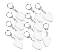 POPETPOP 10 Pièces Transparent Guitar Pick Storage Box with Keychain Portable Acrylic Plectrum Holder for Acoustic and Electric Guitar Accessories Lightweight and Secure