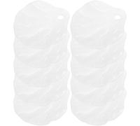 POPETPOP 100 Breloques en Acrylique Blanc pour Création de Bijoux Diy, Faciles à Utiliser Ranger, pour Porte-clés et Œuvres D'art, Lot de 100 Pièces