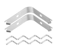 POPETPOP 100 Clips à Ressort en Alliage D’Aluminium pour Cadres Photo Quincaillerie D’Encadrement Invisible Fixation Stable Lot de 100 Pièces Outil D’Encadrement Mural Professionnel