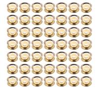 POPETPOP 100 Ensembles Kit D'œillets Métalliques Or 6mm avec Rondelles, Renforcement Solide et Assemblage Rapide, pour Cuir et Vêtements en Travaux Manuels