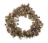 POPETPOP 100 Ensembles Lot de Sets de Crochets de Lacets Acier Inoxydable 14mm pour Bottes de Randonnée, avec Rivets, Réduit les Risques D'accidents en Extérieur et Escalade