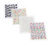 POPETPOP 100 Feuilles Autocollants pour ongles autocollants 3d pour les enfants fleurs ongles autocollants décalcomanies à ongles art de manucure stickers Assorti appliqué Assiette combinée