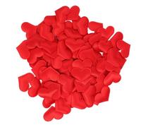 POPETPOP 100 Pcs Pétales D'éponge Cœur Rouge pour Décoration Mariage Saint-Valentin, Confettis de Cœur Délicats et Réutilisables pour Table de Fête