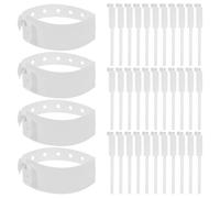 POPETPOP 100 pièces Bracelet Jetable Étanche Résistant à la Déchirure Identification Patient Écriture Facile pour Centre de Santé et Établissement de Soins