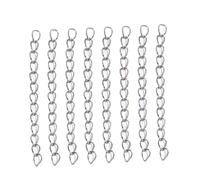 POPETPOP 100 pièces Chaîne Rallonge Inoxydable Accessoires Bijoux DIY Rallonge Chaîne Collier et Bracelet pour Création et Réparation