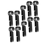 POPETPOP 100 Pièces Clips pour Casque de Sécurité Crochets Robustes pour Lampe Frontale sur Casques de Chantier Fixation et Facile à Installer pour Lampes
