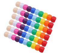 POPETPOP 100 Pièces Dés Acryliques Vierges Colorés 16mm Cubes à Six Faces