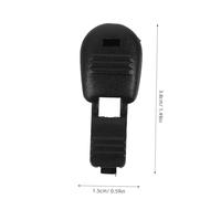 POPETPOP 100 pièces Embouts Cordon Nylon Noirs pour Lacets Chaussures et Vêtements Bloqueurs de Cordelette Durables et Décoratifs Accessoires Mercerie Polyvalents