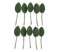 POPETPOP 100 Pièces Feuillage Décoratif Artificiel Vert Foncé pour Décoration Maison et Mariage, Feuilles Vertes Réalistes pour Couronnes, Centres de Table et Bricolage