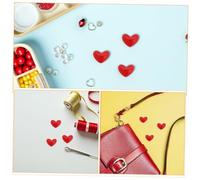POPETPOP 100 Pièces Flatback Resin Heart Charms For Jewelry Making Lightweight Love Pendants For Diy Earrings Bracelets Necklaces Crafting Accessories