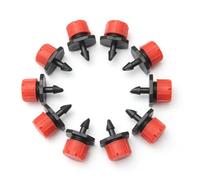 POPETPOP 100 pièces Goutteurs Micro Irrigation Réglables Arroseurs à Débit Variable Embouts avec Barbée Adaptés Tubes Arrosage Précis Jusquà