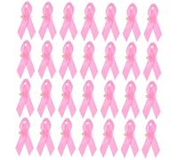 POPETPOP 100 pièces Lot de Broches Ruban Rose Amovibles Accessoire Sensibilisation Cancer Du Sein Facile à Porter pour Collecte de Fonds et Campagne Octobre
