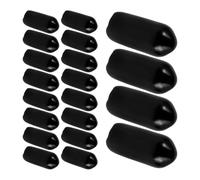 POPETPOP 100 Pièces Lot de Capuchons Protecteurs pour Serrage-tête en Pvc Noir, Usage Protection Confortable pour Occasions Variées