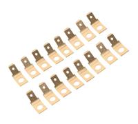 POPETPOP 100 Pièces Lot de Connecteurs à Sertir en Laiton Haute Conductivité, Cosses Mâles à Fourche 1/4 pour Câbles Électriques, Minimisant la Résistance, pour Systèmes Automobiles