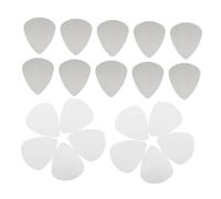 POPETPOP 100 Pièces Médiators Guitare Métal Acier Inoxydable Argenté Plectres à Bord Lisse pour Guitare Électrique et Acoustique Adaptés Aux Styles Rock Jazz Country