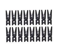 POPETPOP 100 pièces Mini Clips Plastique Noir Pince Linge Multipurpose pour Photos Vêtements et Arts