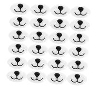 POPETPOP 100 pièces Nez et Bouche Tissu pour Peluches DIY Accessoires Sécurisés pour Fabrication de Poupées et Animaux Peluche Nez Tissu Ovale Plat