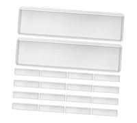 POPETPOP 100 Pochettes Autocollantes Transparentes en Pvc 7,5 X 3,2 Cm, Porte-étiquettes Adhésives Étanches pour Organisation Bureau, Classement Tiroirs et Entrepôts, Pochettes