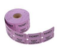 POPETPOP 1000 Billets de Tombola Doubles Violet - Rouleau de 500 Paires Numérotées Consécutivement - Billets Papier pour Tirage au Sort Événements Fêtes Foraines et Ventes aux Enchères