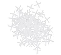 POPETPOP 1000 Clips de Nivellement pour Carrelage 2 Mm, Croisillons en Plastique Solide pour Joints Précis, Système Autonivelant pour Sol et Mur, Pose Carrelage Salle de Bain et Piscine