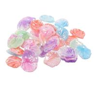 POPETPOP 100pcs Breloques Pétales de Fleurs en Acrylique pour Bracelets et Colliers Diy, Faciles à Appliquer, Résistantes, pour Créations Artisanales