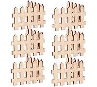 POPETPOP 100pièces Clôture Bois Miniature pour Décoration De Jardin Et Maison De Poupée pour Micro-Paysage Et Projets DIY