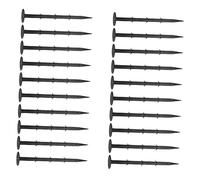 POPETPOP 100pièces Piquets de Sol Plastique pour Extérieur Jardin et Serre Outils de Fixation pour Tente Clous pour Pelouse Piquet de Sol pour Tente de Serre de Fixation pour Camping