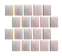 POPETPOP 100pièces Protege Cahier Transparent Lot de Pochettes Protège pour Classeur Protection Documents Anti-poussière Insertion Facile et Compatible Classeur Standard