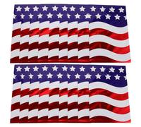 POPETPOP 100pièces Sachets de Bonbons Drapeau Américain Contenant à Friandises Rouge Blanc et Bleu pour Fête Nationale Sachets Cadeaux Patriotiques pour Juillet