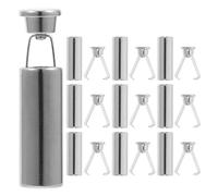 POPETPOP 10pcs Embouts Métalliques pour Lacets en Alliage de Zinc Blanc, Fixation Serrée par Passage et Tension, Accessoires Élégants pour Chapeaux et Pantalons de Sport