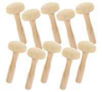 POPETPOP 10pcs Outil de Gravure en Bois pour Linogravure Manche Confortable et Surface Lisse, Rouleau Champignon pour Scrapbooking et Bricolage