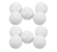 POPETPOP 10pièces Boules de Roulette Acryliques Blanches Accessoires de Jeu pour Tables Remplacement pour Roulette de Bar et Réunions Familiales