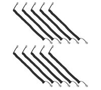 POPETPOP 10pièces Cordon Téléphonique Spirale Noir Câble de Téléphone Fixe et Extensible Installation Facile sans Outil Câble Enroulé pour Combiné Téléphonique