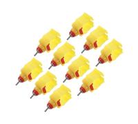 POPETPOP 10pièces Distributeurs Eau Automatiques Acier pour Poules Accessoires De Ferme Abreuvoirs à Volaille Système Hydratation pour Coopératives