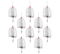 POPETPOP 10pièces Panier Appât Acier Inoxydable Léger et Compact Cage à Amorce pour Extérieur Accessoire pour Truite et Carpe
