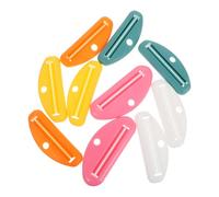 POPETPOP 10pièces Presse-tube Dentifrice Manuel Distributeur Presse-tube à Roulettes pour Pommades et Crèmes Lavantes Lot de Clips Presse-tubes Économiques