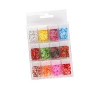 POPETPOP 12 boîtes Boîtes de Tranches Fruits Argile Polymère pour Nail Art Décorations Ongles Colorées DIY Accessoires Créatifs et Filles pour Fêtes et Cadeaux