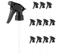 POPETPOP 12 Embouts de Rechange pour Bouteille Spray en Plastique Noir, Pulvérisateur à Jet Fiable et Réutilisable, pour Jardin et Maison, Lot de 12 Pièces