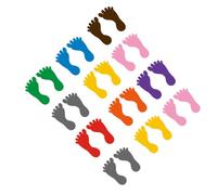 POPETPOP 12 paires Autocollants Petits Pas Colorés PVC Décor Sol Antidérapant pour Garçon Fille Stickers Sol Garçon Fille Résistants et Imperméables Adaptés Maison École et Lieux Publics