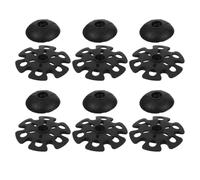 POPETPOP 12 Pièces Accessoires Universels pour Bâtons de Randonnée Embouts en Caoutchouc Noirs Légers et Résistants pour Protection Solide en Boue et Neige Lors Randonnée