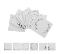 POPETPOP 12 Pièces Bloc-notes Adhésif 3x3 Pouces en Papier Blanc | Mini-blocs-notes à Notes Musicales, Écriture Fluide sans Résidu, Forte Adhérence pour École et Classe