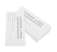 POPETPOP 12 pièces Carnet de Registres de Chèques Format Clair et Portable pour Compte Personnel Suivi Complet des Transactions Bancaires