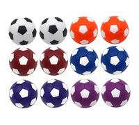 POPETPOP 12 pièces de Jeu de Table Plastique Accessoires Remplaçables pour Football de Table de Soccer de Noir Blanc Orange Bleu Blanc Rouge